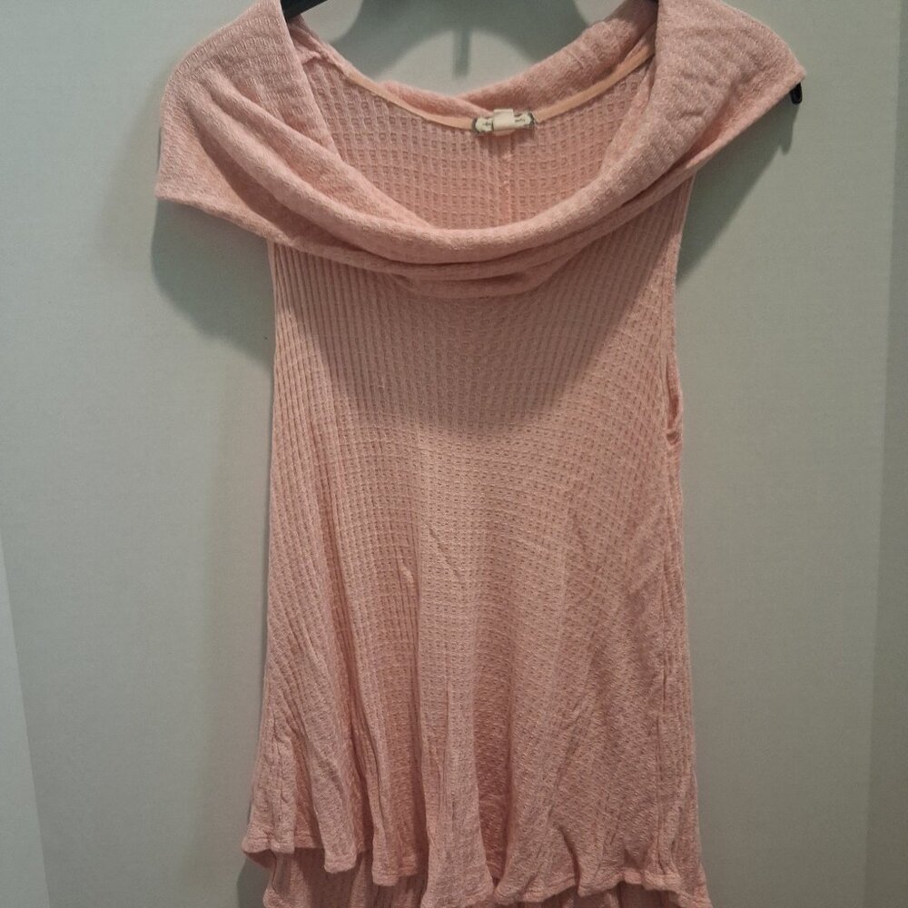 Eyeshadow Waffle Style Cowl Neck Size Small Tank Top
